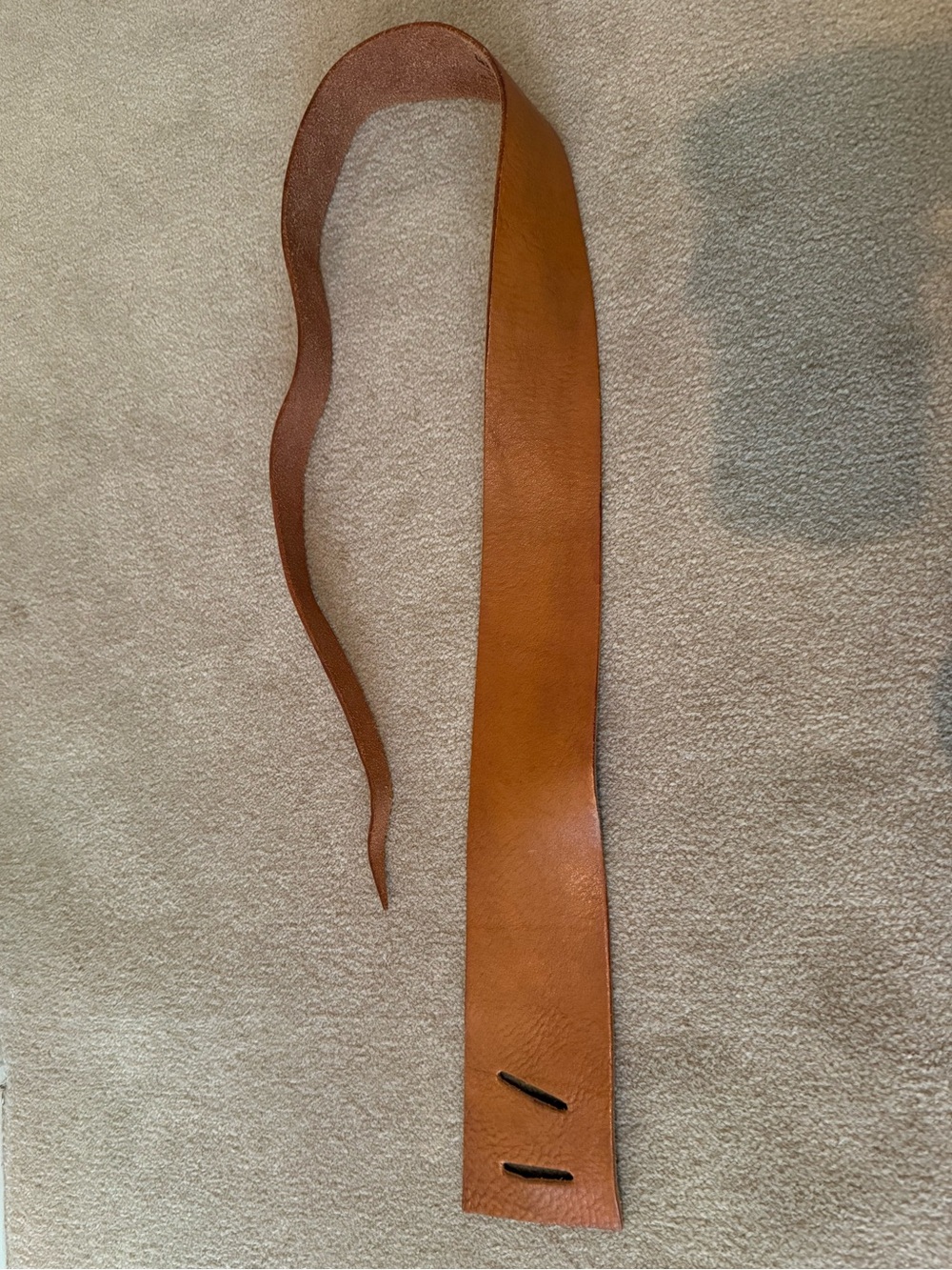 Women's Wide Tan Leather Belt